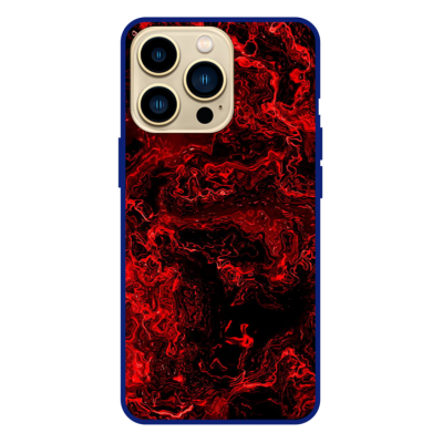 Husa IPhone 15 Pro, Protectie AirDrop, Marble, Red